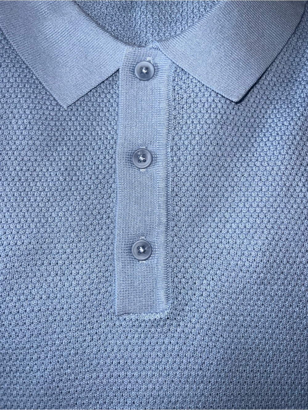 NWT Onia Men’s Textured Knit Long Sleeve Polo - Picture 3 of 6